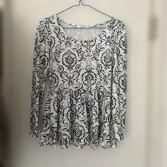 M.deux ペプラム長袖カットソー