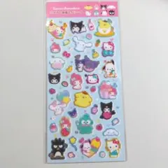 ラメ入り樹脂もりシール　サンリオキャラクター　平成　オールスターズ
