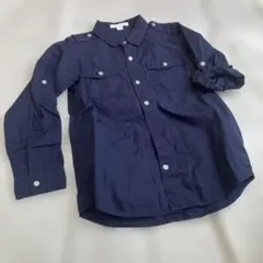 BURBERRY 長袖シャツ 8Y（128cm）ネイビー