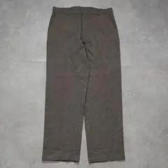 スラックス ブラウン タック