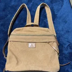 ベージュ キャンバス 2wayリュック