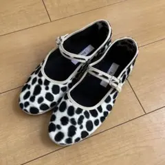 シューシャ ホワイトレオパード柄 メリージェーン 38 Sciuscia シューシャ ホワイトレオパード柄 メリージェーン 38 Sciuscia