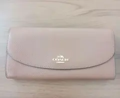 美品　COACH 長財布 ブラウン　レザー F54009 財布　ゴールド金具
