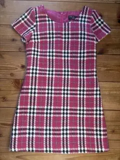 CECIL McBEE チェック柄 半袖ワンピース Mサイズ