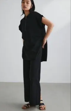 ★新品タグ付き★ STYLEMIXER ドライニットセットアップポロ ＋ パンツ