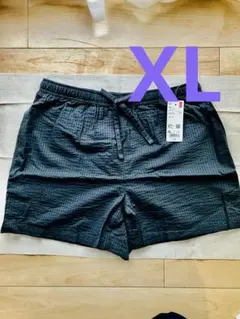 UNIQLO ショートパンツ XL コットンリラコ　シアサッカー