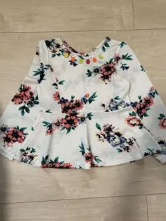 バックナンバー　フラワープリント チュニック　130㎝