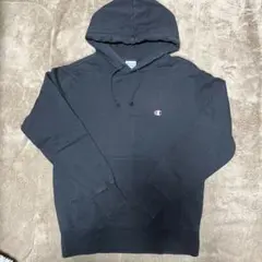 Champion ブラック フード付きパーカー　レディースMサイズ