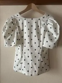 美品♡ツルバイマイコ♡大人素敵♡ハリ感ドットバルーン袖♡雑誌掲載