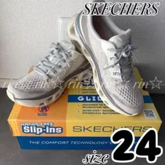 極美品】SKECHERS スリップインズ スタミナスポーツシルバー23.5cm