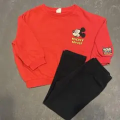 ディズニー ミッキーマウス トレーナー&パンツ　2点セット