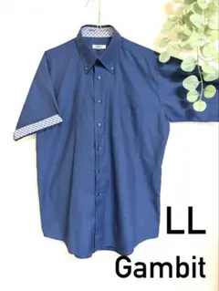 メンズ ✳︎半袖シャツ✳︎ブルー✳︎ボタンダウン✳︎形態安定✳︎匿名配送