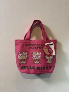 ハローキティ 日焼け　日焼けキティ　小型　バッグ ピンク
