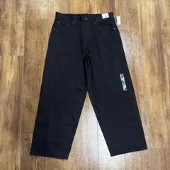 y2k GAP SUPER BAGGY 5Pブラック黒ストリートメンズ33/32