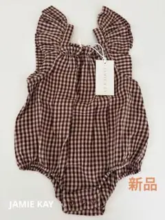 本日限定価格！JAMIE KAY 半袖ロンパースCinnamon Gingham