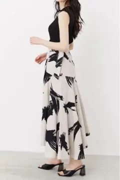 rienda アシンメトリーラップスカート