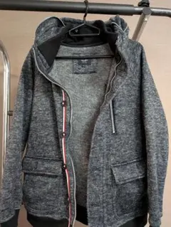 BEAMS HEART フード付きグレーアウター