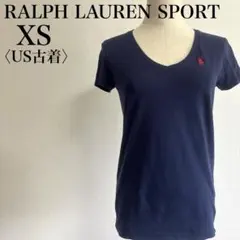 ラルフローレンスポーツ ワンポイント刺繍 VネックTシャツ 美シルエットのサムネイル