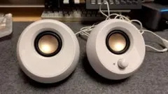 Creative Pebble V2 　MF1680 有線スピーカー　ホワイト