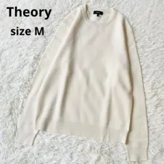 Theory メンズ メリノウール ハニカムニット ウィンターホワイト M 現行