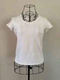 amo,s STYLE ホワイト 半袖Tシャツ