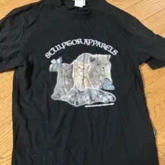 SCULPTOR APPARELS 猫 Tシャツ 黒 韓国 ブランド