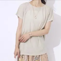 SHOO・LA・RUE トップス カットソー ベージュMサイズ レディース