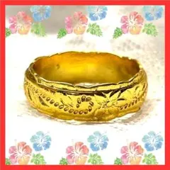 ハワイアンリング US6号 日本11号 ゴールド