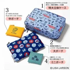 大人のおしゃれ手帖2月号付録リサラーソンポーチ