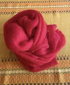 【お値下げ中！】トゥモローランド　モヘアマフラー　赤