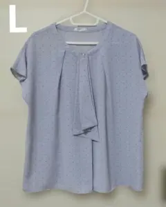 ハニーズ　ブラウス　ボウタイGLACIER L　ラベンダー