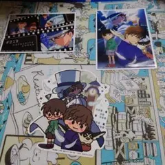 名探偵コナン　セガラッキーくじ　I賞　ポーチ　J賞　ブロマイド&ステッカーセット