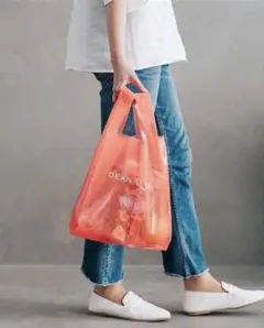 ⭐︎本日限定値下げ❣️DEAN & DELUCA エコバッグ コーラルオレンジ