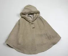 anysis ポンチョ　ベージュ　ラビットファー　2way