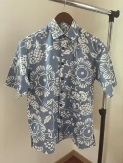 新品 KAHALA カハラ アロハシャツ デュークスパレオ 緑XS （M相当