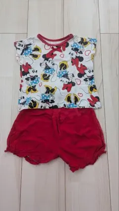 ミニー セットアップ パジャマ ベビー 80