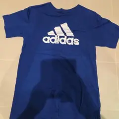 adidas キッズ 半袖Tシャツ ブルー 160