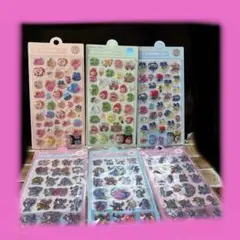 たまごっちの硬いシールとスティッチの固めのエアシール6点セット