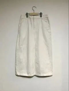 無印良品/MUJI】木の実から作ったカポック混 ロング丈スカート　XL