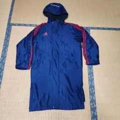 adidas フード付きネイビーベンチコート 　サイズ150子供用