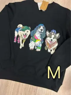 CORISCO コリスコ 犬 イヌ アニマル柄 トレーナー スウェット M