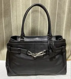 COACH コーチ トートバッグ ハンプトン レザー F08A71 ブラック - メルカリ