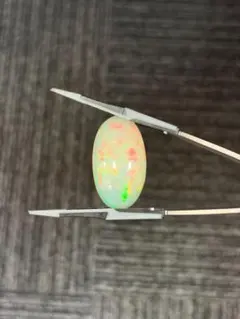 53.14ct 天然エチオピアオパール ルース 大粒 ペアシェイプ レインボー 