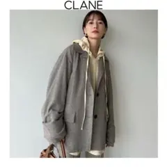 新品　CLANE ワイドロールアップスリーブジャケット　クラネ ベージュのサムネイル
