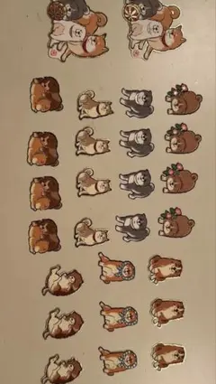 犬のキャラクターステッカーセット ２７枚セット