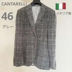 カンタレリ テーラード3B JK46 美品　CANTARELLI ウールコットンのサムネイル