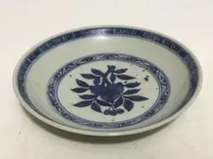 ベトナム 染付 皿 古陶磁 発掘品 出土 埋蔵品 骨董 古美術 遺跡 呉須