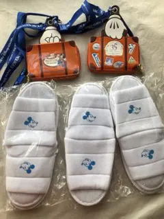 ディズニー35周年限定デザイン コインケース(パス入れ付き)  ホテルスリッパ