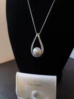 田崎真珠　TASAKI　マベパール ネックレス　シルバー　925刻印