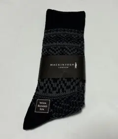 マッキントッシュロンドン カジュアルソックス フェアイル柄 厚手